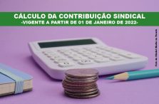 TABELAS – CÁLCULO DA CONTRIBUIÇÃO SINDICAL